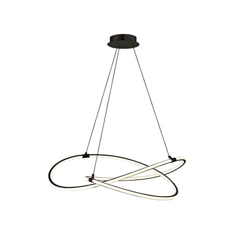 Modern Style Twist Shape Pendant Chandelier Metal 1 Light Chandelier Light