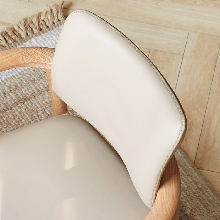 Contemporary Wood Open Back Dining Arm Chair(Set of 1/2/4/6/8)