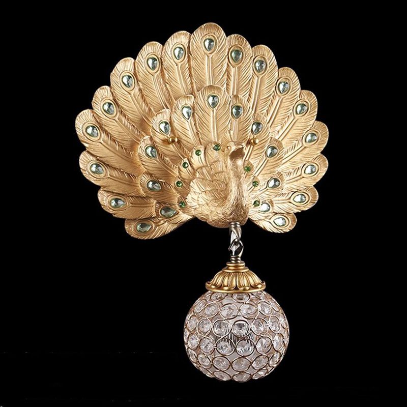 Moderner Stil Ball -Leuchten -Leuchten Metall 1 Lichtwandmontierte Beleuchtung