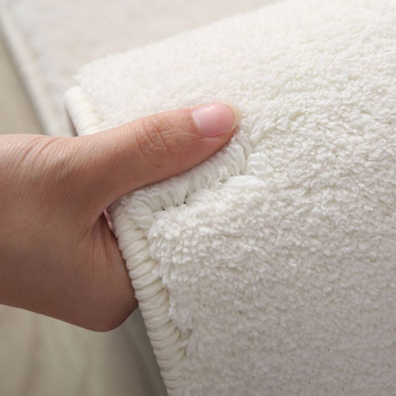 Grey Circle Carpet Polyester Modern Carpet Non-Slip Backing Carpet for Drawing Room