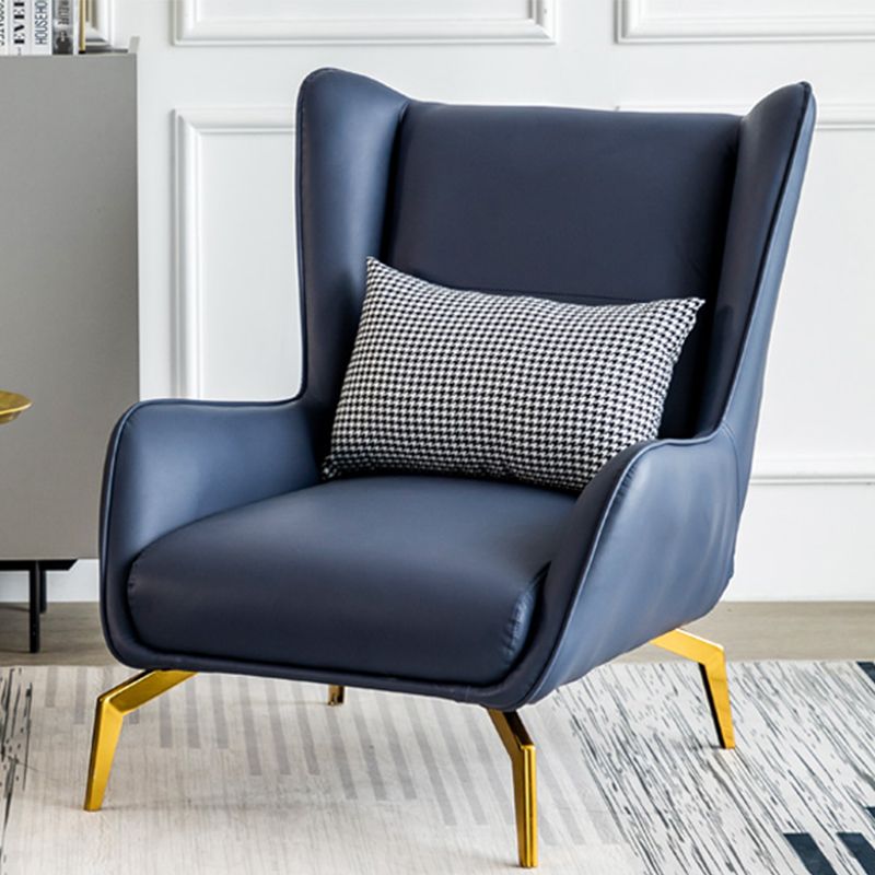 Solid Color Flared Arms Chair Basic Four Legs Chair for Living Room/Bedroom