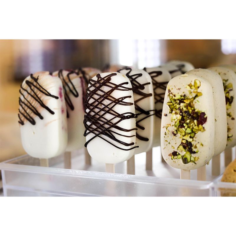 Modern Dessert Shop Wall Mural Decor with Ice Cream Pattern Eco-friendly Wallpaper