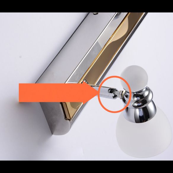 Contemporary Bathroom Vanity Lights Down Lighting Vanity Wall Light with Acrylic Shade