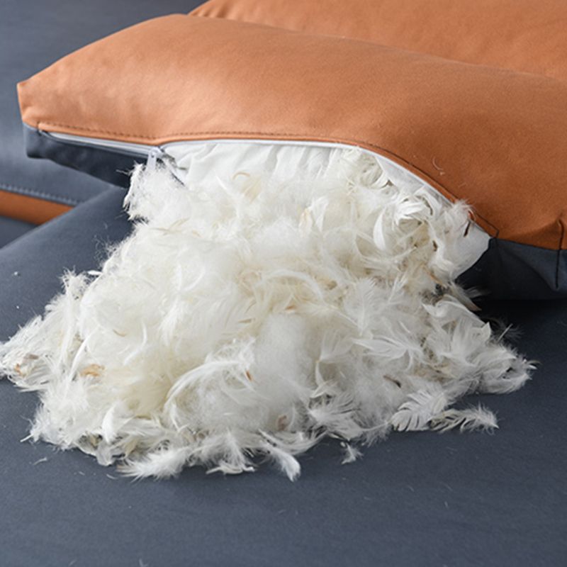 Faux Leather 4-Seater Sectional with Storage for Living Room