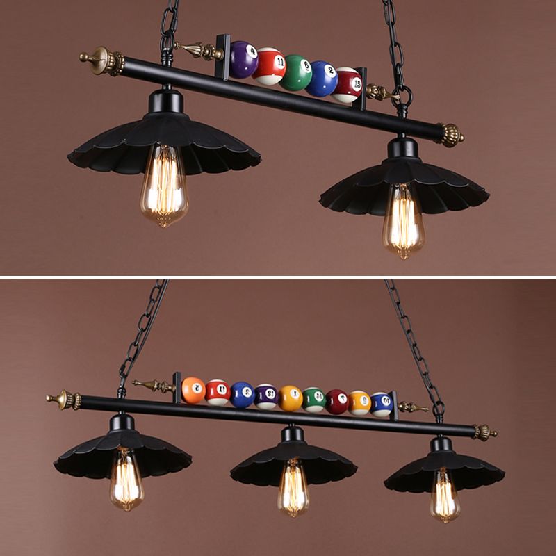 American Style Metal Chandelier Multi Light Hanging Light for Billiard Shop