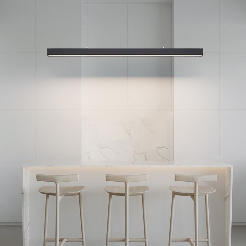 Modern Hanging Ceiling Light 1 Light Pendant Lighting Fixtures in Black Finish