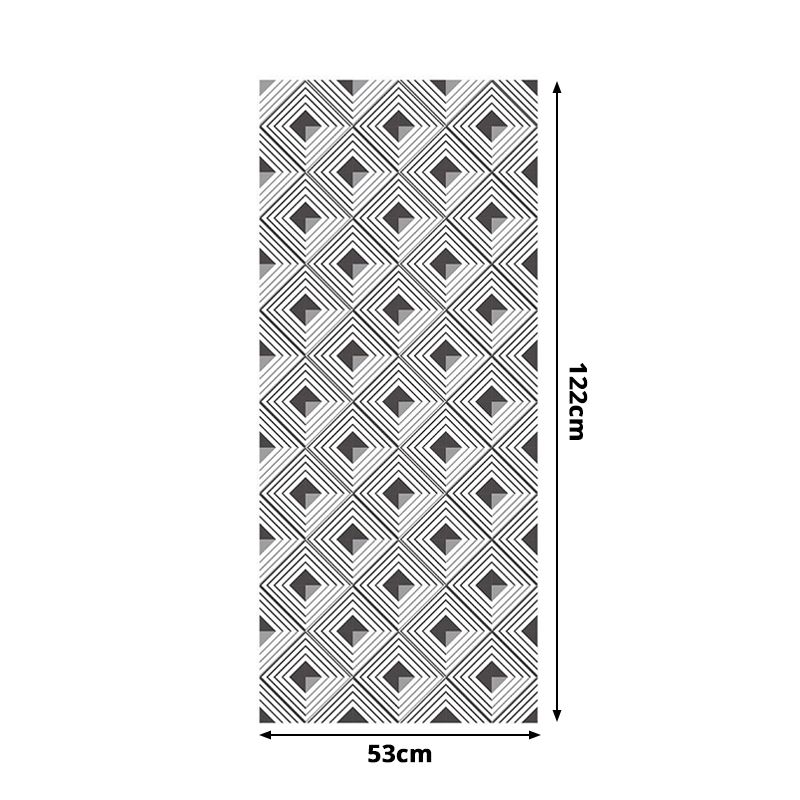 Seamless Pattern Square Wallpaper Panel Grey Modern Style Adhesive Wall Decor for Home