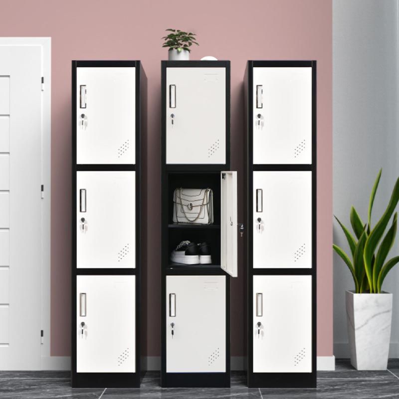 Contemporary Hinged Wardrobe Cabinet Metal Wardrobe Armoire for Home