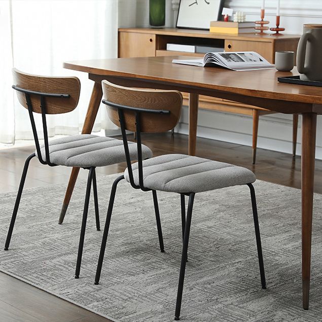 Contemporary Home Stacking Dining Chair Upholstered Side Chair