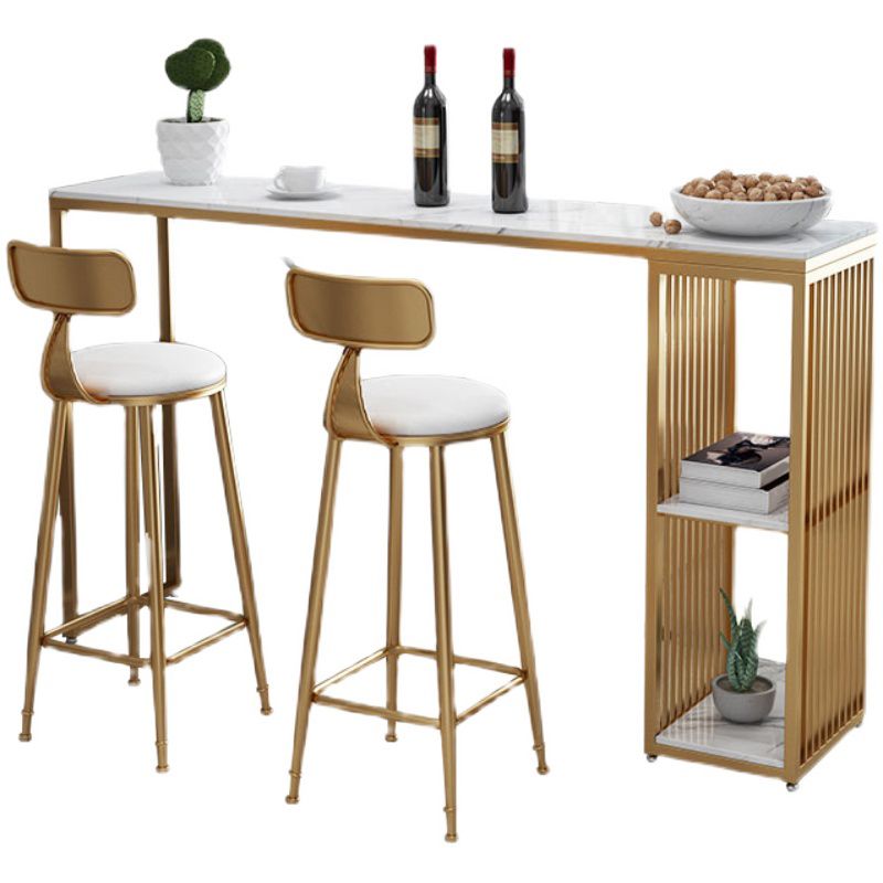 1/2/3 Pieces Bar Table and Stools Industrial Bar Pub Table Set