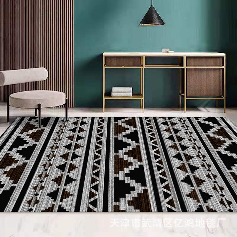 Lichtgele moderne tapijt polyester abstract grafisch tapijtvlekbestendig tapijt voor woningdecoratie