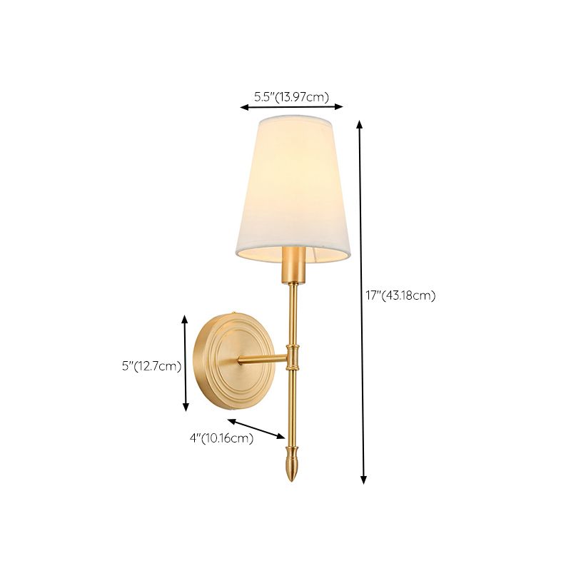 American Style Copper Vanity Light Geometry Shape Vanity Lamp for Shower Room