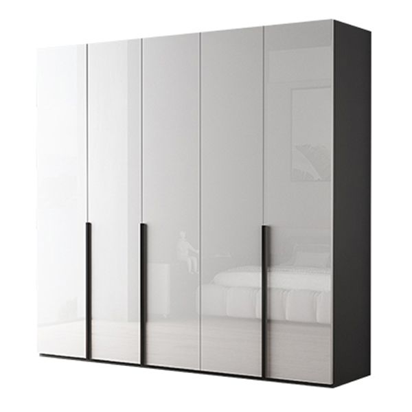 Modern Wardrobe Closet With Shelves Engineered Wood Wardrobe Armoire