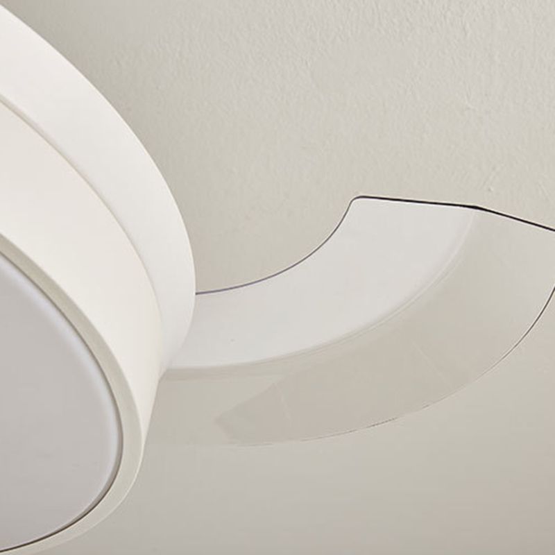 Nordic Ceiling Fan Lamp Fixture Colorful LED Ceiling Flush Mount for Kids' Room