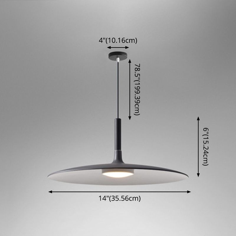 Flying Saucer LED -Suspensionslampe Neuheit Minimalist Metal Restaurant Hanging Anhänger