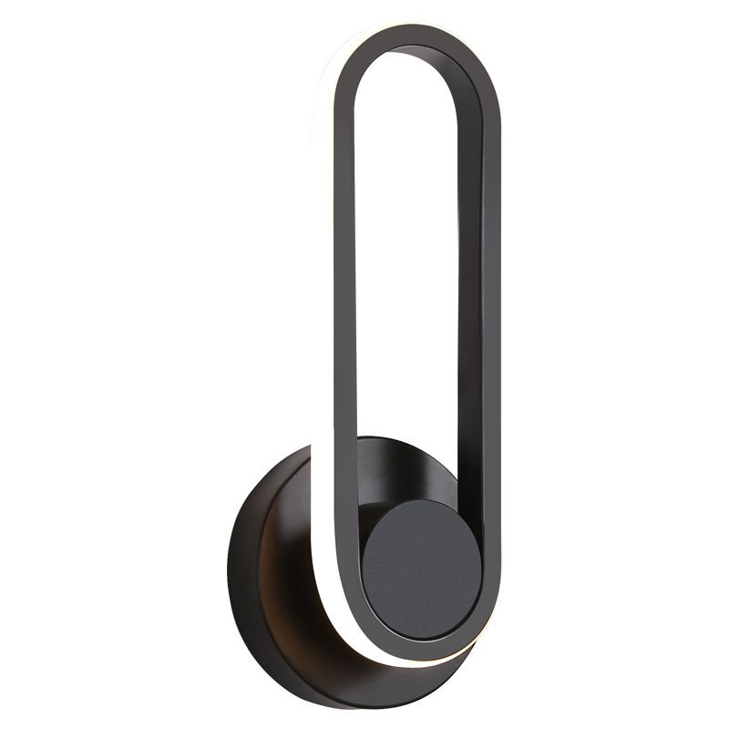 Modern Minimalist Style Linear Wall Light Sconces Metal 1 Light Wall Lights for Living Room