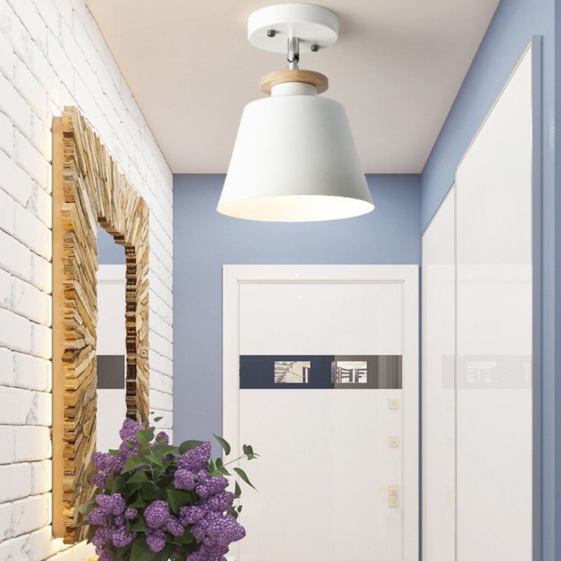 Modern Simple Cylinder Shape Ceiling Light with Iron Shade for Living Room