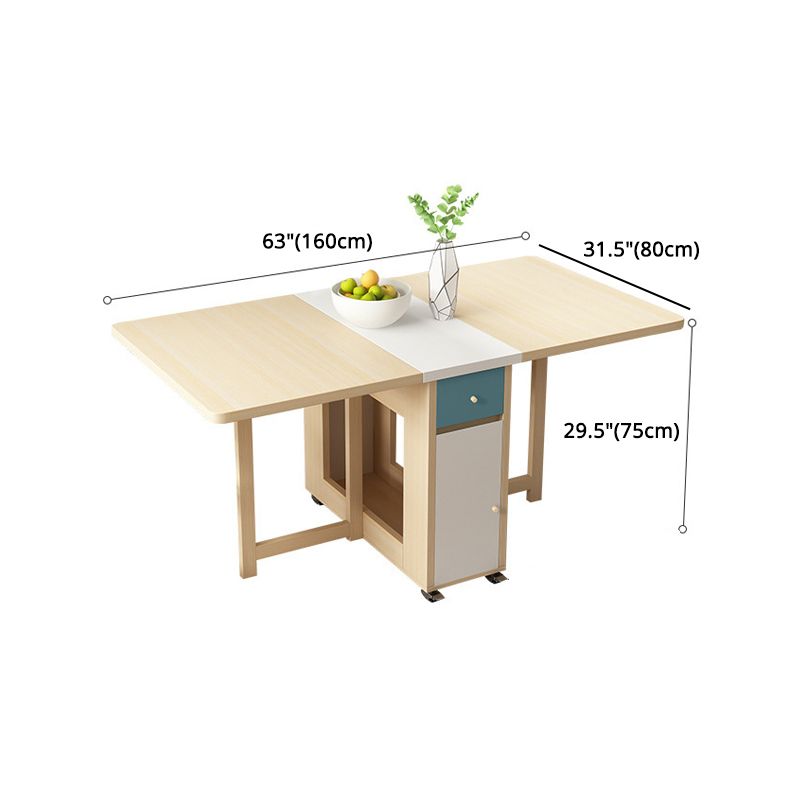 Modern Folding Dining Table Set 1/2/3/5 Pieces Dining Set for Home Use