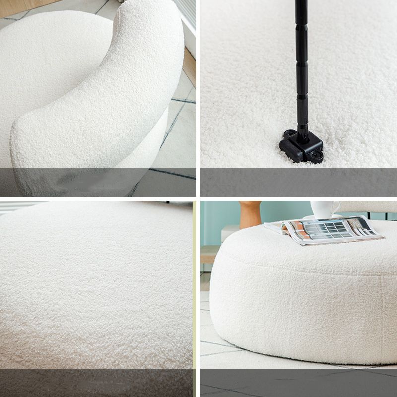 Modern Pillow Back Armless Living Room Solid Color Parsons Chair
