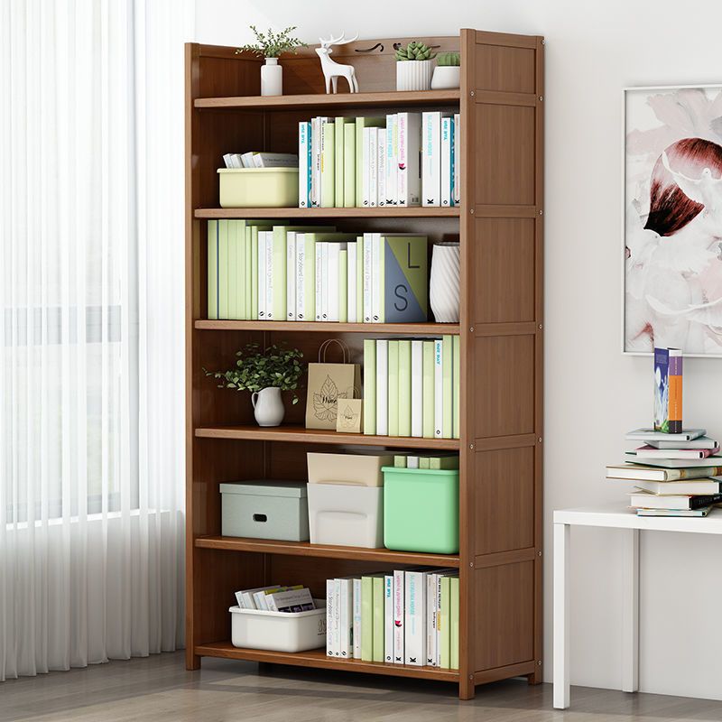 Walnut Bookcase Floor Multi-layer Storage Rack Student Home Bookshelf