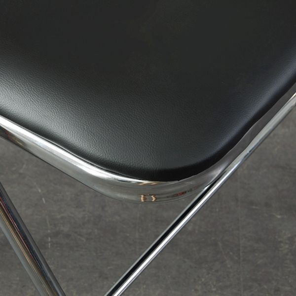 Chaise d'intérieur et d'extérieur moderne, chaise d'appoint de salle à manger à dossier ouvert sans accoudoirs en métal