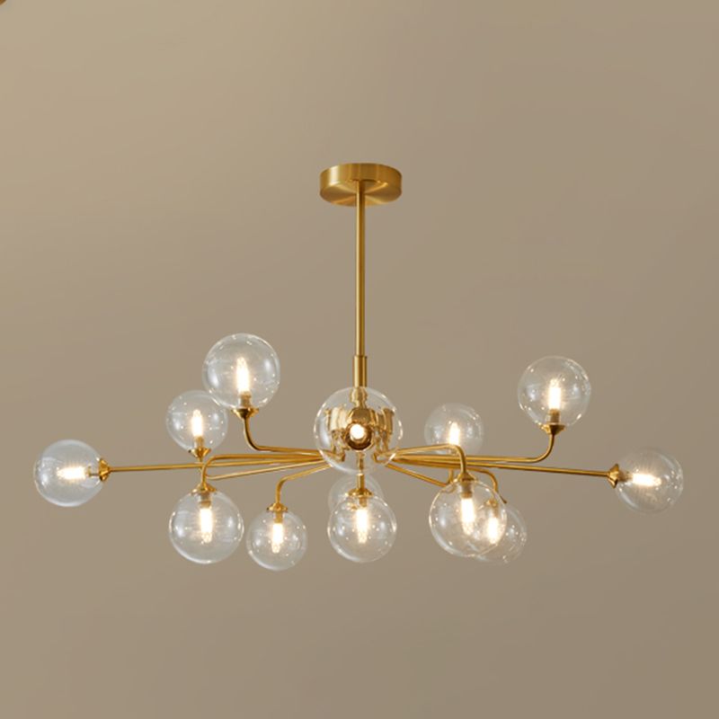 Gold Multi-lights Chandelier Light Modern Style Light Fixture for Living Room