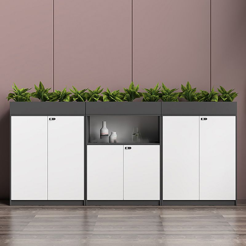 Modern Lateral Storage Filing Cabinet Wooden File Cabinet with Lock