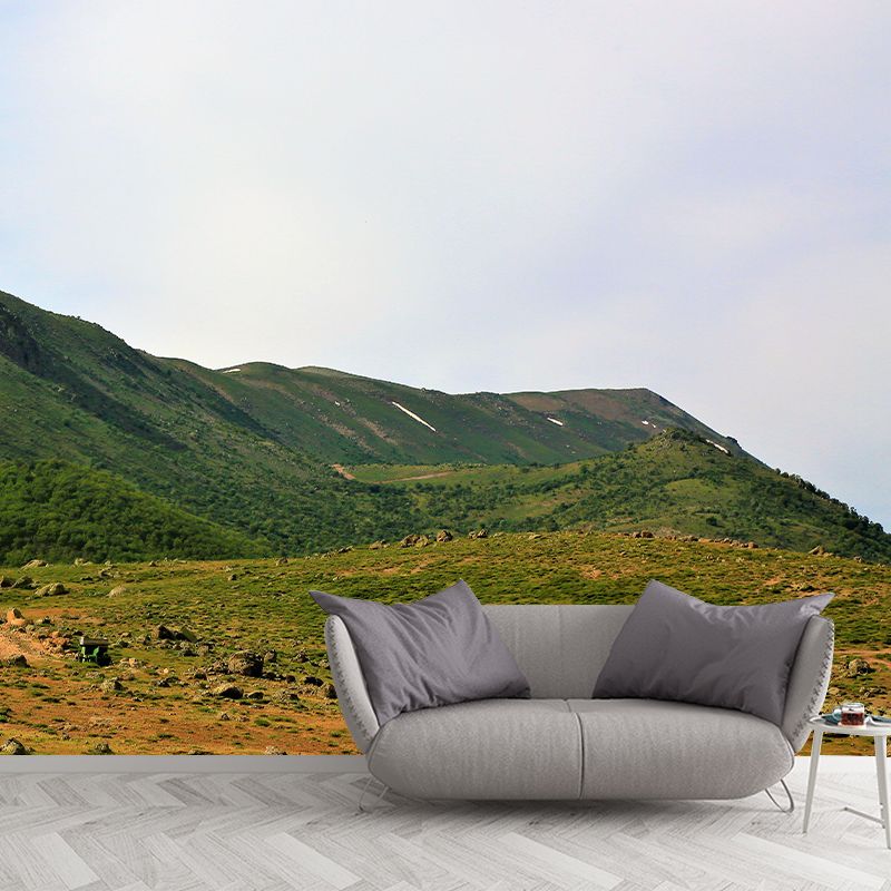 Huge Mountain Wall Mural Wallpaper Modern Style Mildew Resistant for Bedroom