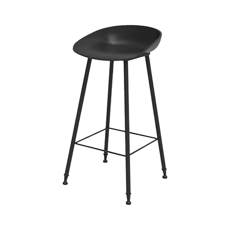 Industrial Counter Stool with Bucket Plastic Bar Stools for Restaurant