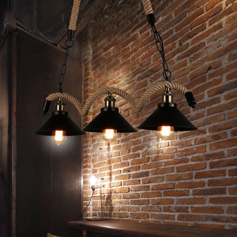 Industrial Island Lighting Cone Ceiling Light for Restaurant