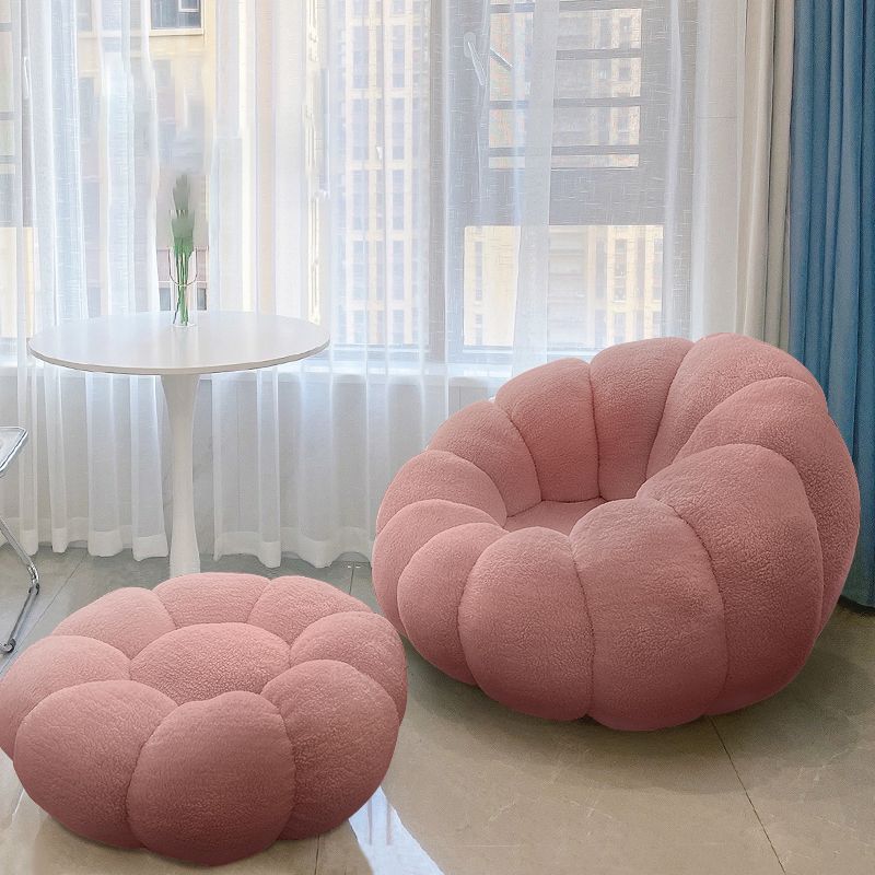 Lazy Sofa Lamb Cashmere Tatami Single Balcony Household Net Red Leisure Chair Pumpkin Sofa
