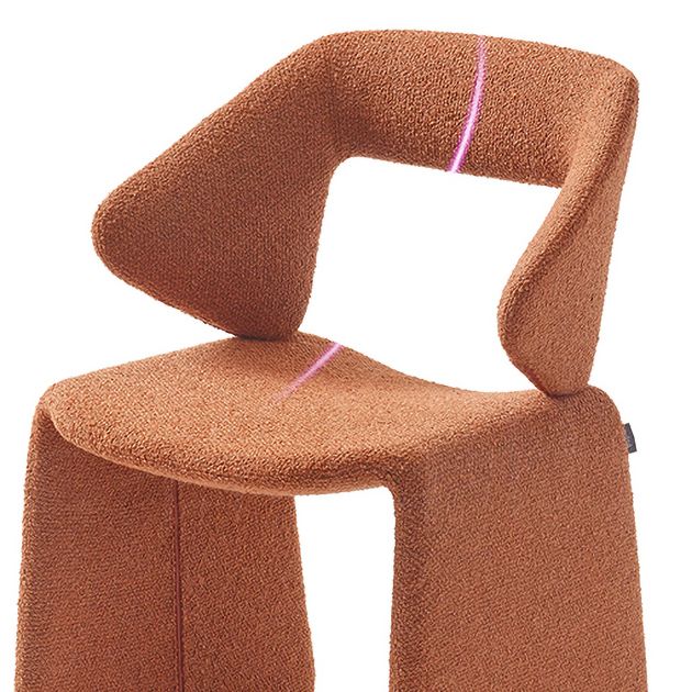 Fabric Dining Chair Designer Style Open Back Dining Arm Chair