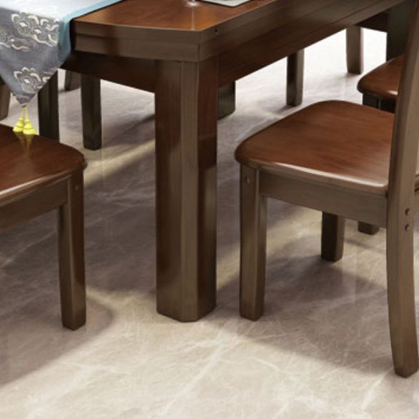Drop-Leaf Dining Table Contemporary 4 Legs Dining Room Table