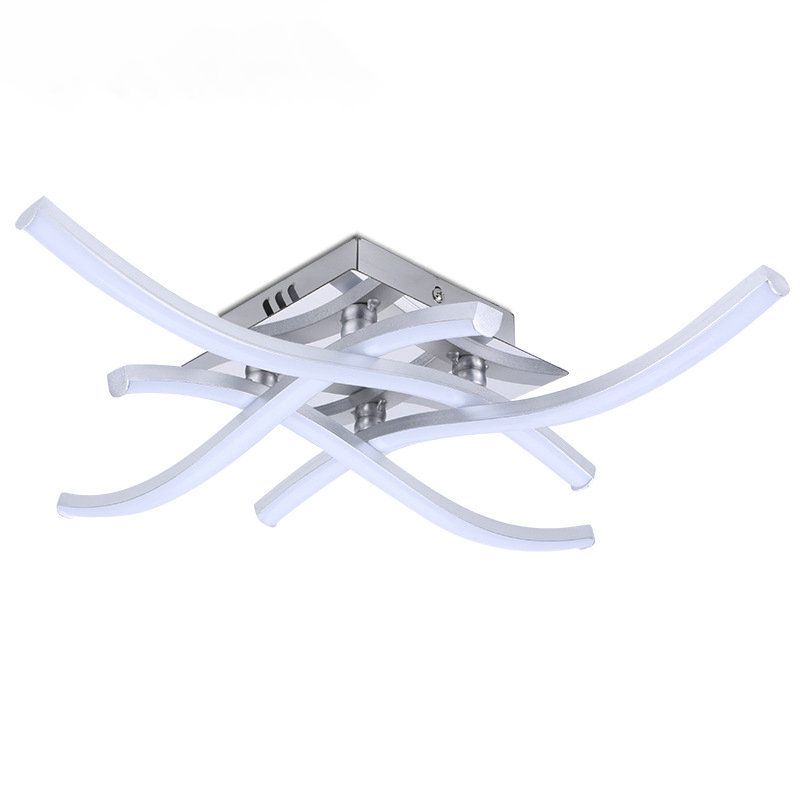 Linear Sputnik Flush Mount Ceiling Light New Modern Aluminum Flush Light for Bedroom