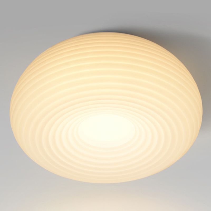 White Shaded Flush Mount Lighting Modernism LED Ceiling Light for Home