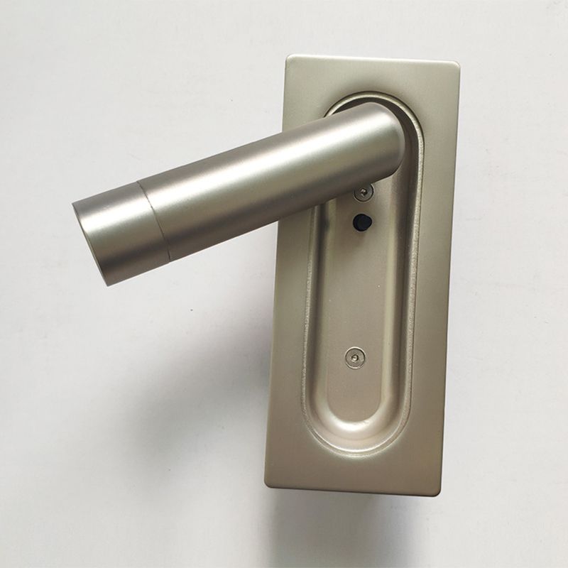 Minimalism Embedded LED Wall Light Modern Style Metal Bedside Reading Lamp for Bedroom