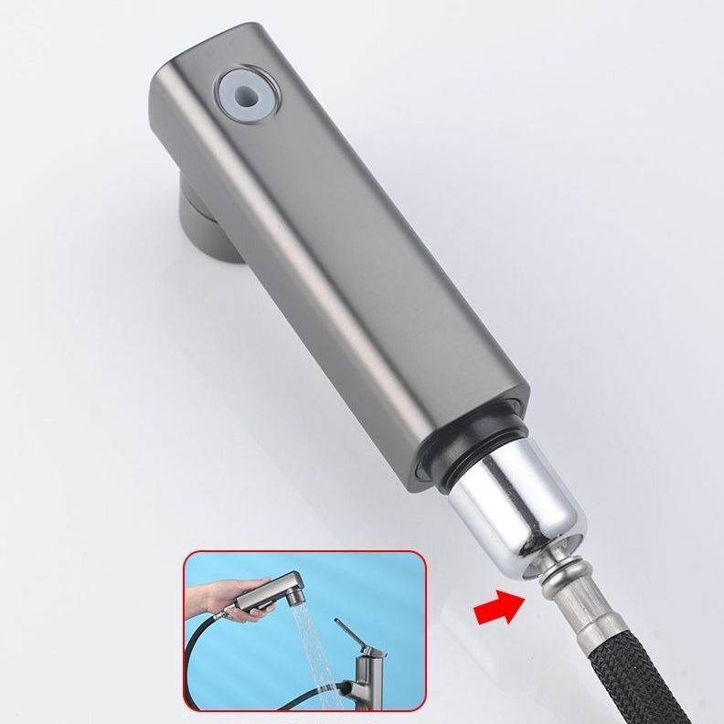 Modern Sink Faucet Pure Color Low Arc Metal Bathroom Sink Faucet