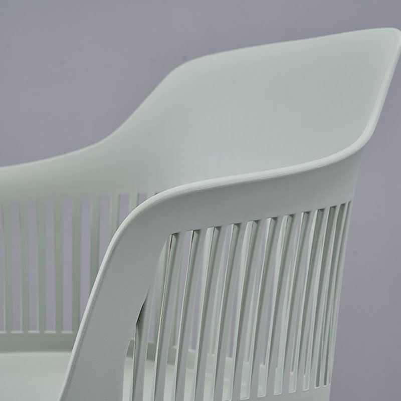 Sillas de comedor de estilo moderno Silla lateral con brazo de plástico para cocina