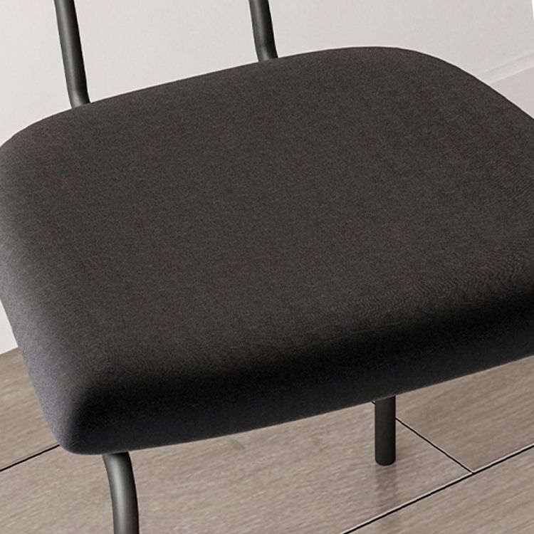 Fabric Side Chair Industrial Design Armless Open Back Side Chairs
