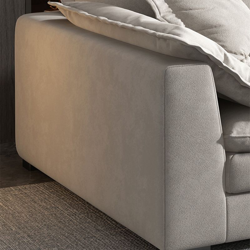 Slipcovered Stationary Down Fill Cushions Pillow Top Arm Seating