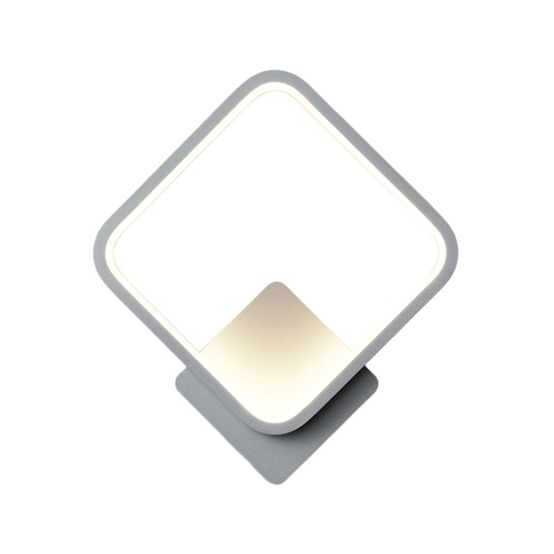 1-Light Geometric Wall Lighting Ideas Modern Style Metal Wall Mount Lamp