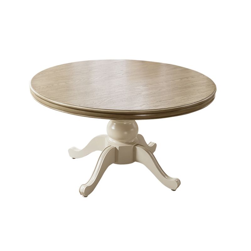 Solid Wood Round Dining Room Table Contemporary Dinner Room Kitchen Table