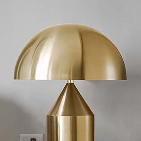 Round Shape Metal Table Lamp Modern Style 1-Light Table Lamp Fixtures