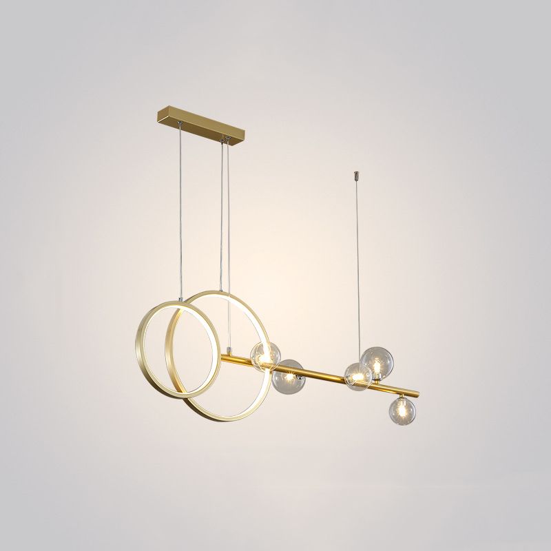 Modern Lighting Chandelier Linear Island Lighting Hanging Island Lights Glass Island Pendants