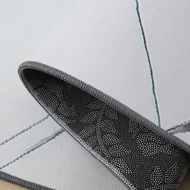 Simple Graphic Printed Carpet Polyester Indoor Rug Non-Slip Backing Rug for Home Decoration