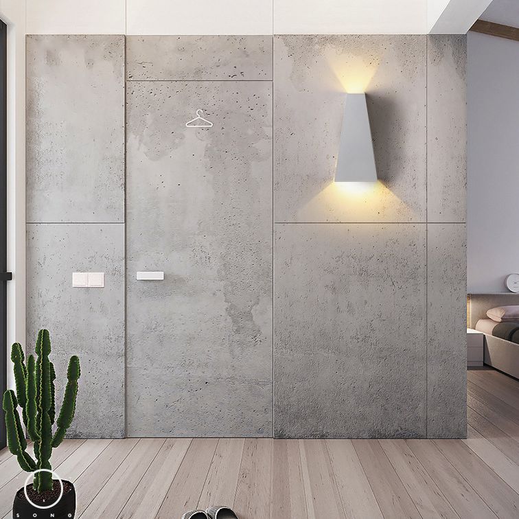 Modern Geometric Wall Mount Lighting Metallic Wall Mounted Lighting for Living Room