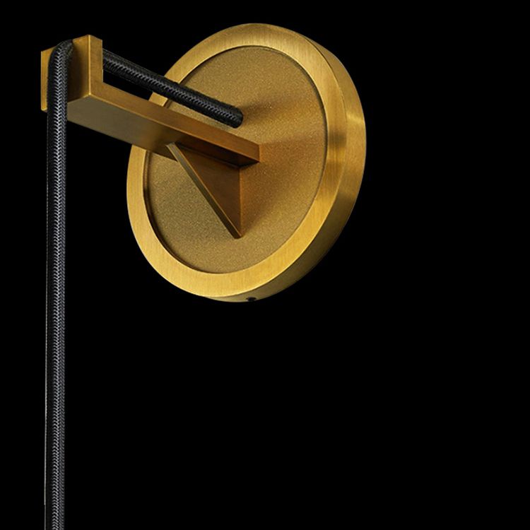 Crystal Gold LED Wall Lamp in Modern Luxury Style Copper Hanging Wall Sconce for Interior Spaces