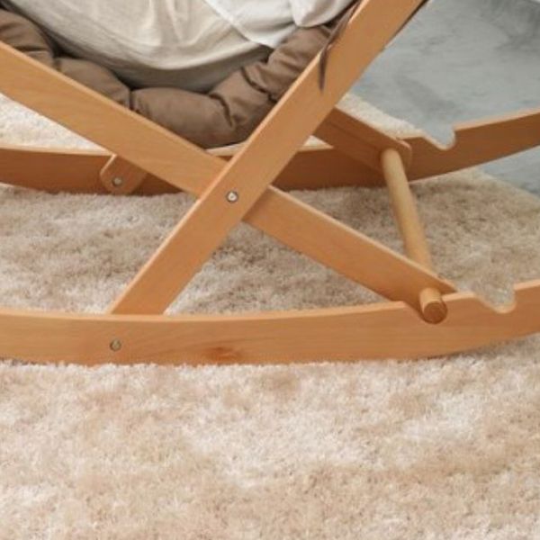 Modern Simple Style Rocking Chair Indoor Wooden Rocking Chair for Living Room