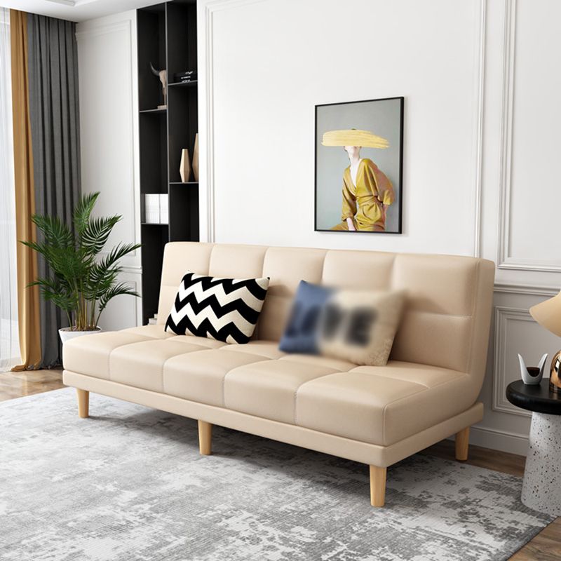 Moderner armloser Sofa 27,55 "W Cabrio Sleeper Sofa für Wohnzimmer