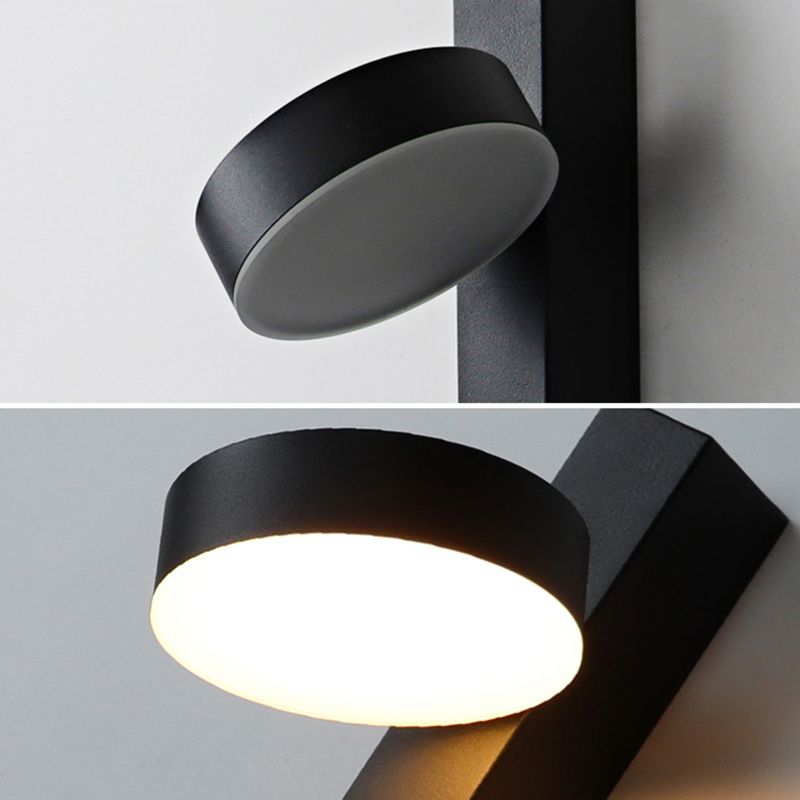 Nordische geometrische Wandleuchte Beleuchtung Metall Wohnzimmer LED -Wandleuchte mit Pull -Kette